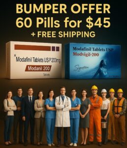 Modvigil 200mg – 60 Pills for $45 (Free Shipping)